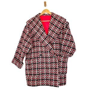 Amazing Vintage OOAK Handmade Coat - A Quintessential 80s New Wave Silhouette